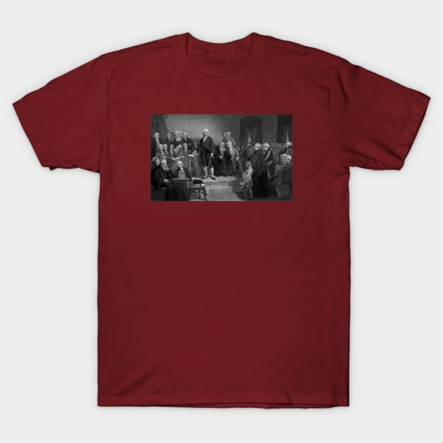 George Washington Delivering His Inaugural Address T-Shirt by warishellstore